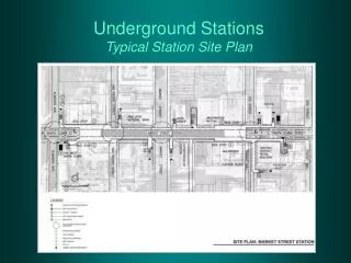 Underground Stations Typical Station Site Plan