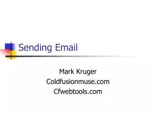 Sending Email