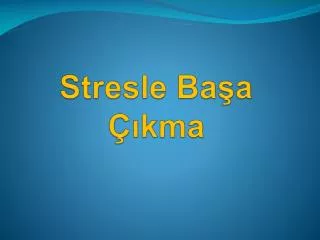 stresle ba a kma