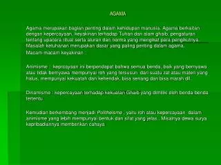 agama