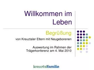 willkommen im leben