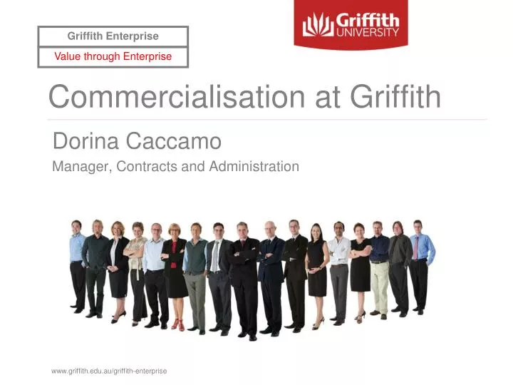 commercialisation at griffith