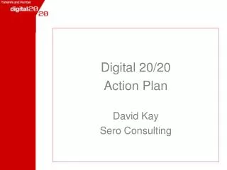 Digital 20/20 Action Plan David Kay Sero Consulting