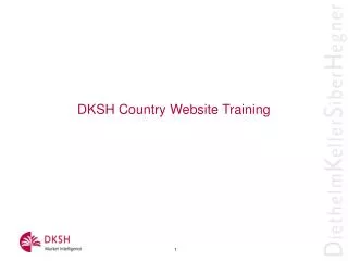 DKSH Country Website Training