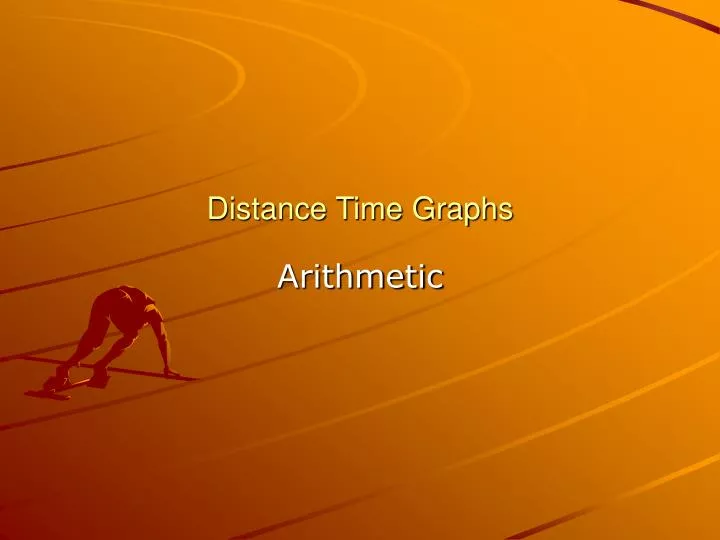 distance time graphs