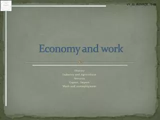 Economy and work