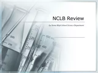 NCLB Review
