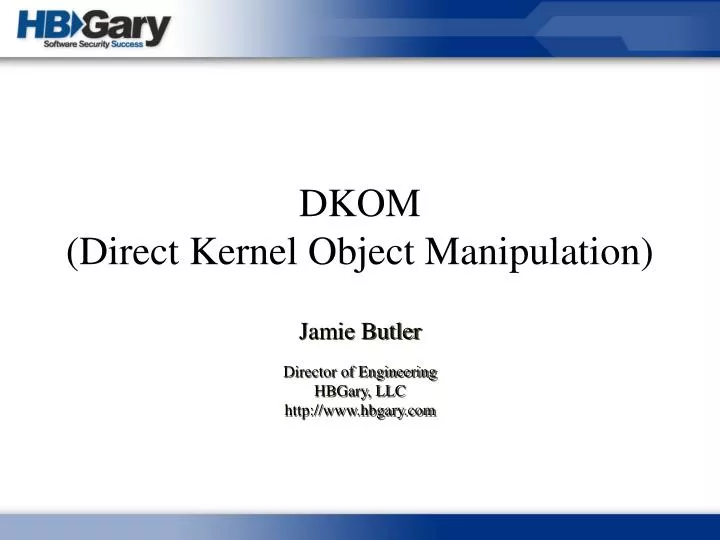 dkom direct kernel object manipulation