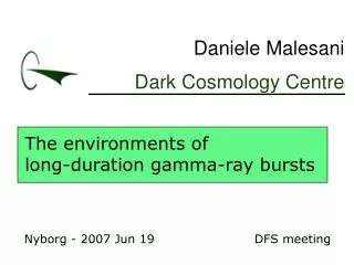 The environments of long-duration gamma-ray bursts
