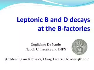 Leptonic B and D decays at the B-factories