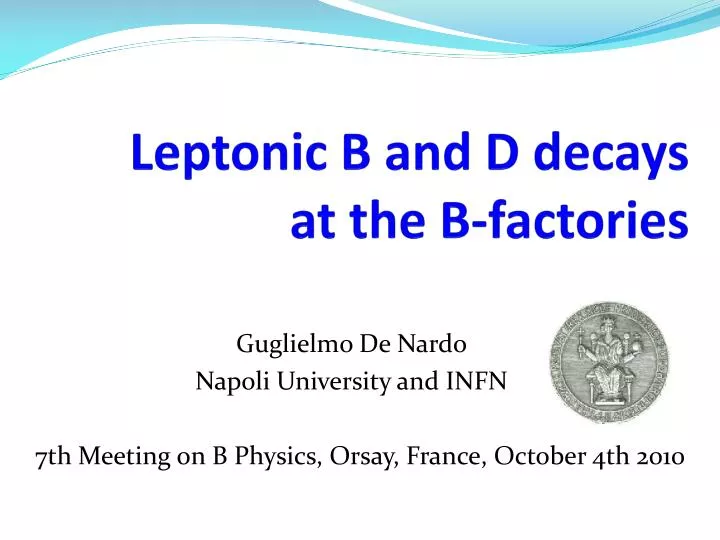 leptonic b and d decays at the b factories