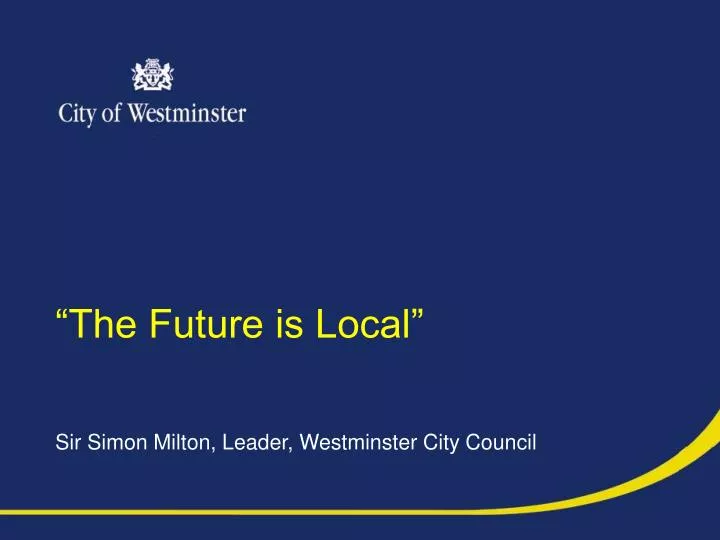 the future is local