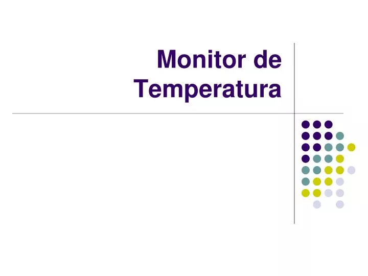 monitor de temperatura