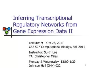 Inferring Transcriptional Regulatory Networks from Gene Expression Data II
