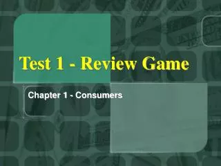 Test 1 - Review Game