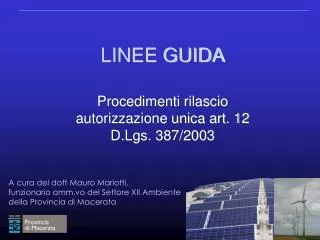 linee guida