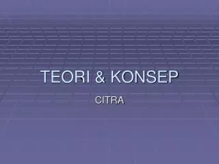 teori konsep