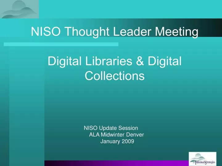 niso thought leader meeting digital libraries digital collections