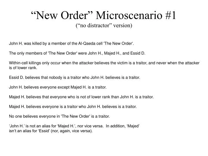 new order microscenario 1 no distractor version