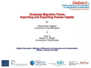 Graduate Migration Flows: Importing and Exporting Human Capital by Alessandra Faggian