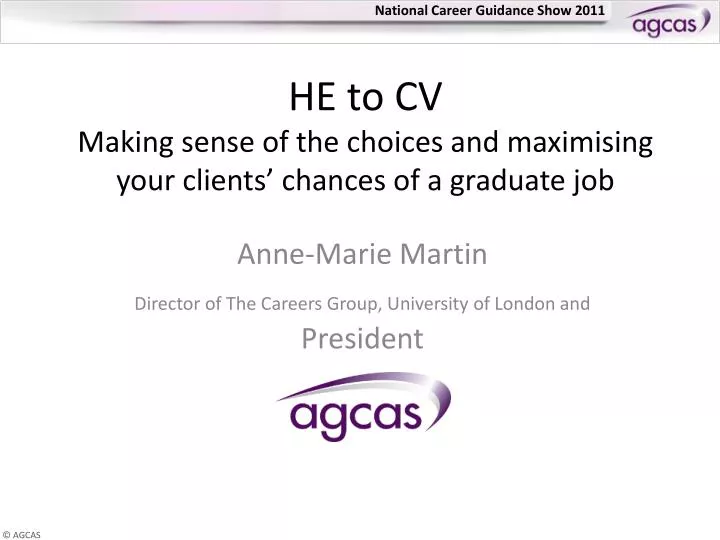 he to cv making sense of the choices and maximising your clients chances of a graduate job