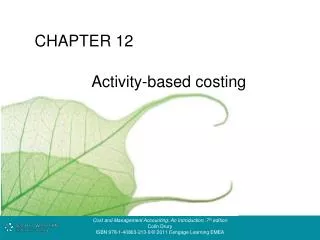 Activity-based costing