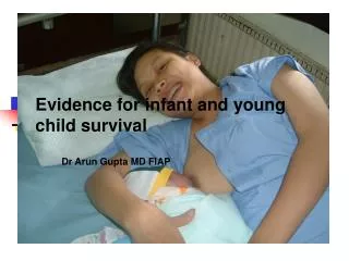 Evidence for infant and young child survival
