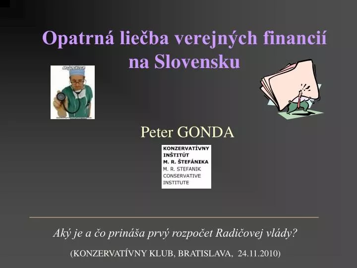opatrn lie ba verejn ch financi na slovensku