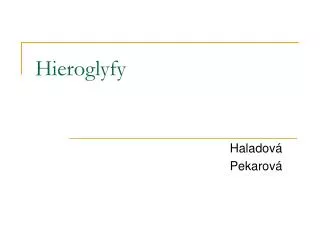 hieroglyfy