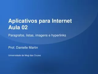 aplicativos para internet aula 02