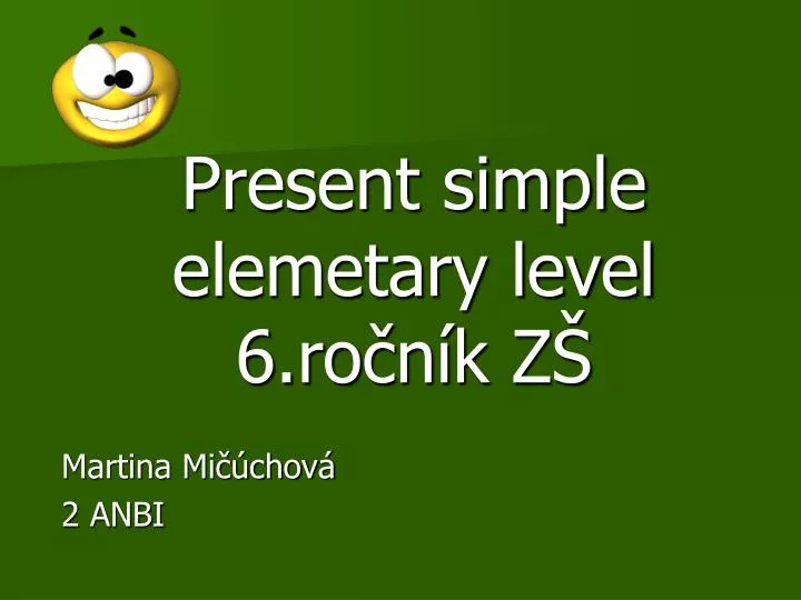 present simple elemetary level 6 ro n k z