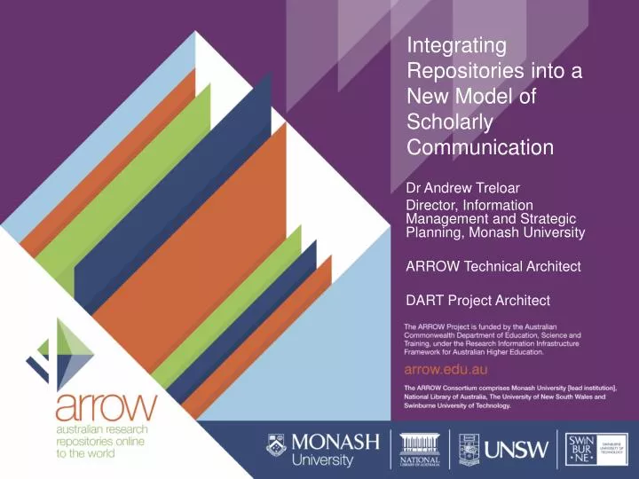 integrating repositories into a new model of scholarly communication