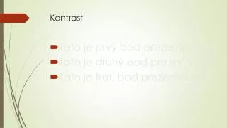kontrast