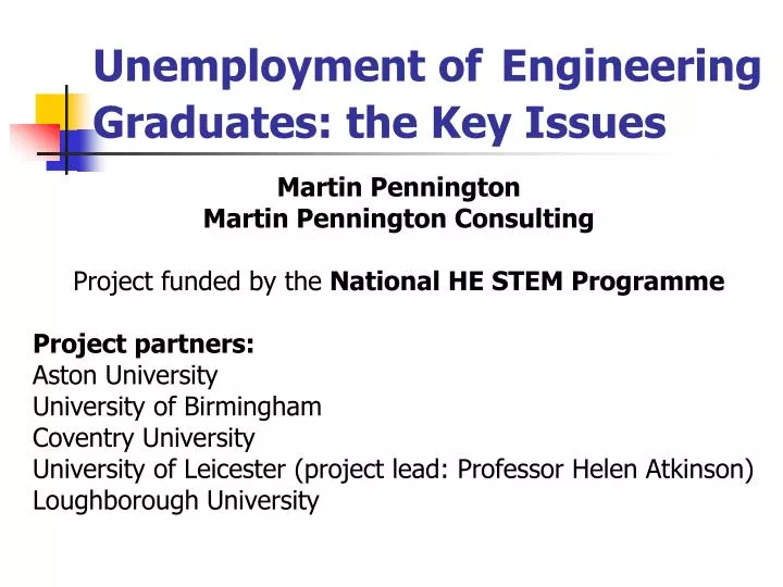 unemployment of engineering graduates the key issues