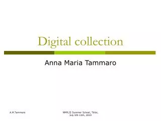 Digital collection