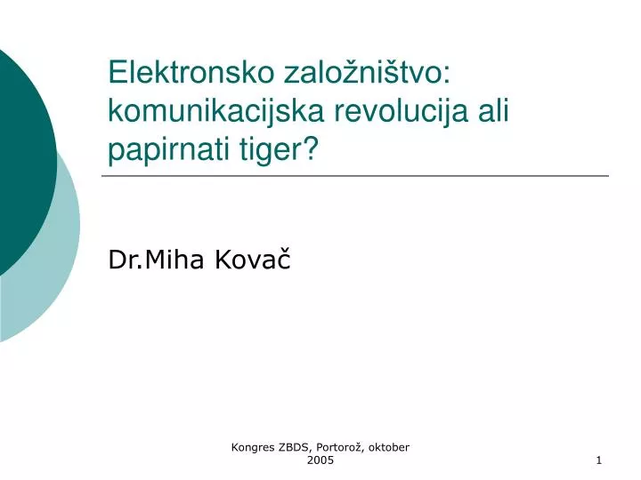 elektronsko zalo ni tvo komunikacijska revolucija ali papirnati tiger