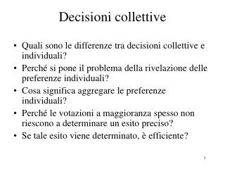 decisioni collettive