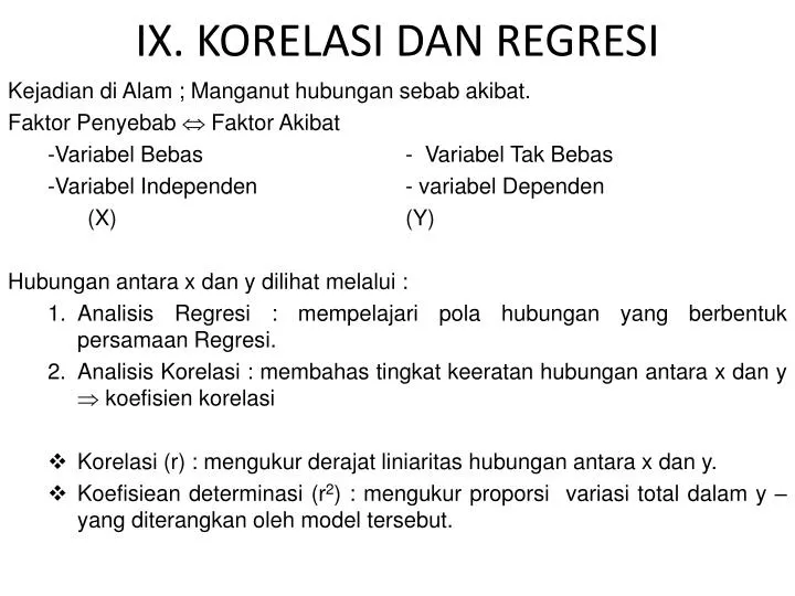 ix korelasi dan regresi