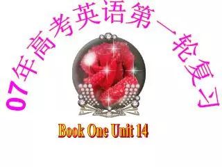 Book One Unit 14