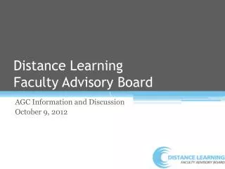 Distance Learning Faculty Advisory Board