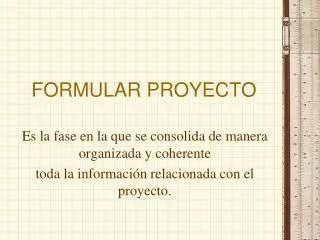 formular proyecto