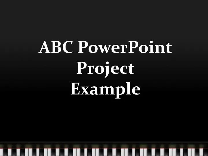 abc powerpoint project example