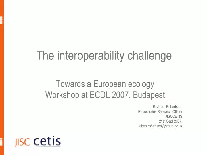 the interoperability challenge