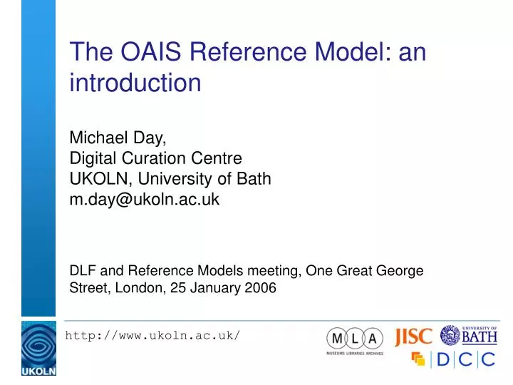 the oais reference model an introduction