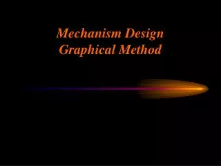 Mechanism Design Graphical Method