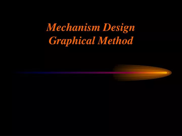 mechanism design graphical method
