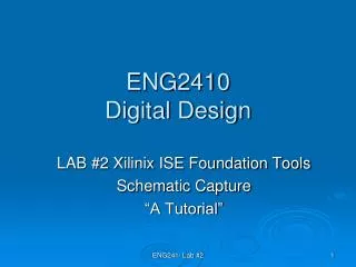 ENG2410 Digital Design