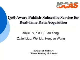 QoS-Aware Publish-Subscribe Service for Real-Time Data Acquisition
