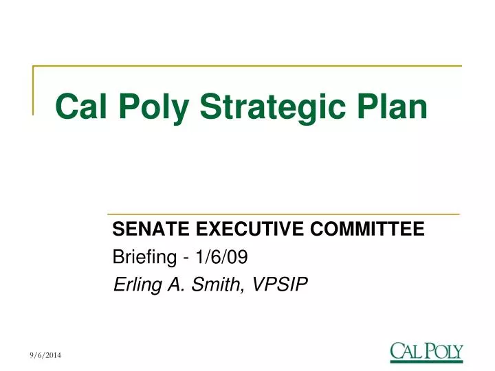 cal poly strategic plan