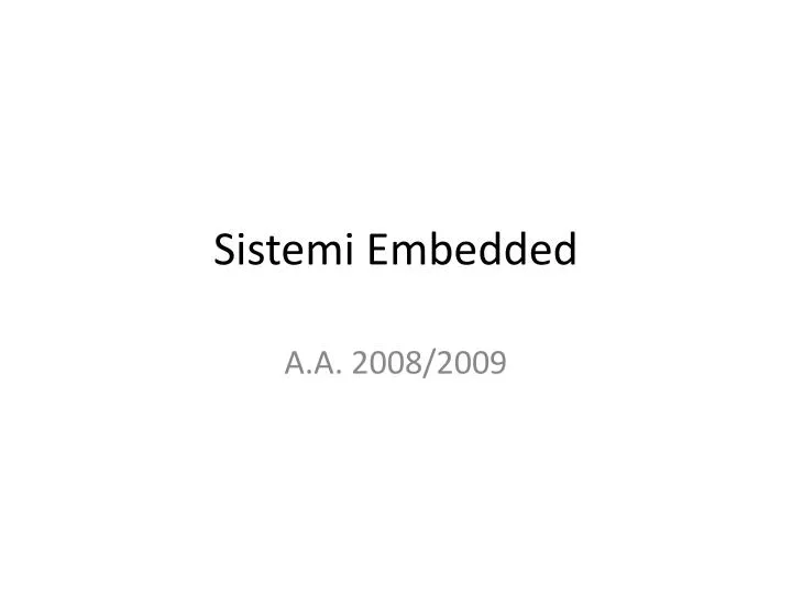 sistemi embedded
